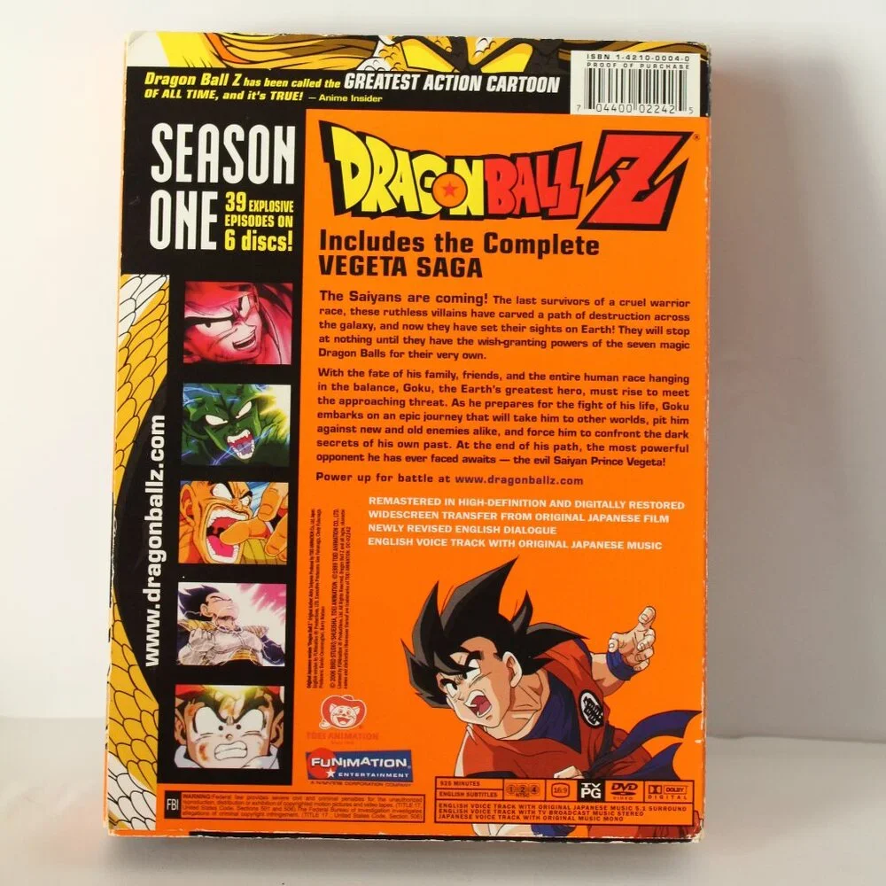 Dragon Ball Z Season One 1  DVD  Digitally Remastered - Picture 2 of 2